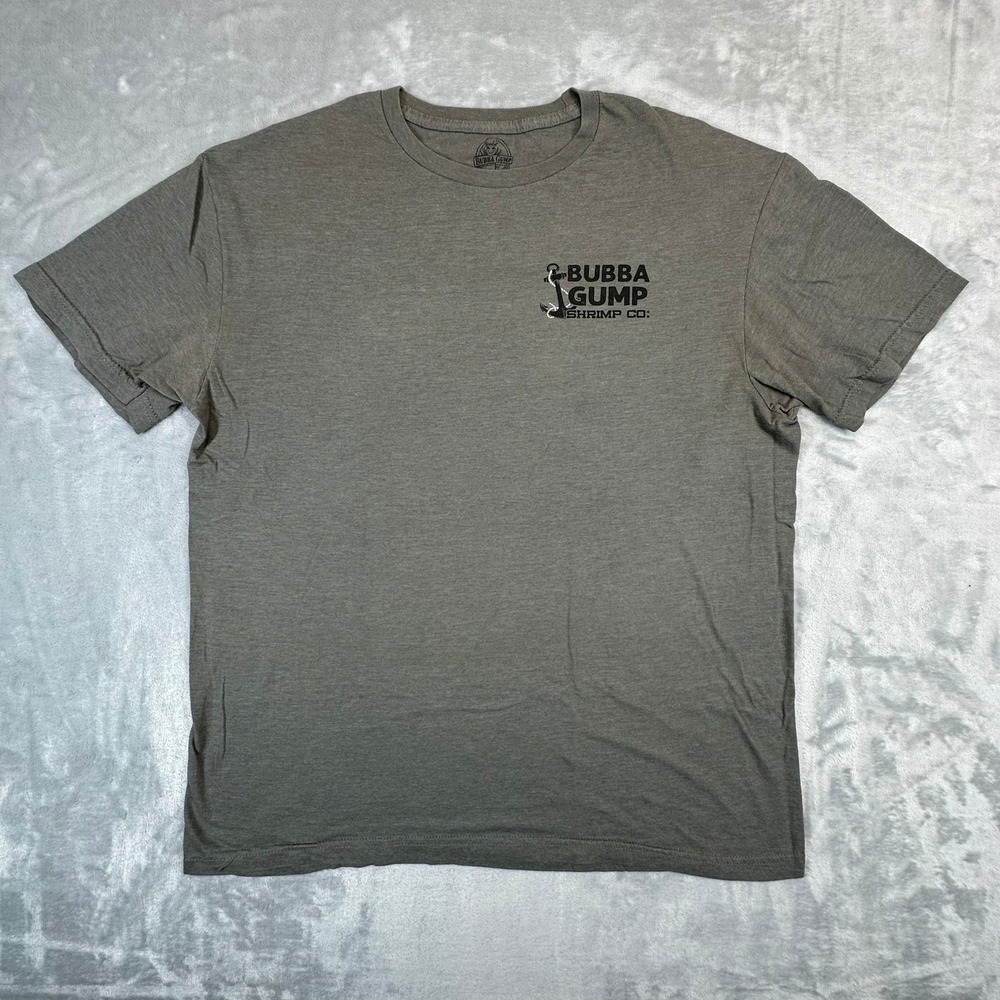 Bubba Gump Shrimp Co T Shirt Mens Large Gray Long Beach Jenny Boat Graphic Tee